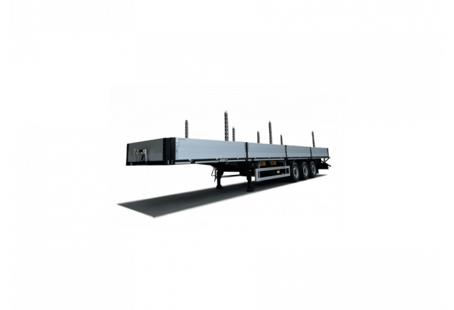 ПОЛУПРИЧЕП-ПЛАТФОРМА ВАРЗ-НПМ 2513 С КОНТЕЙНЕРНЫМИ ЗАМКАМИ